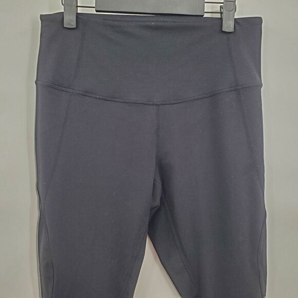 Zella Full Length High Waisted Leggings Pants Women Size Large Strappy Hem - Picture 3 of 15